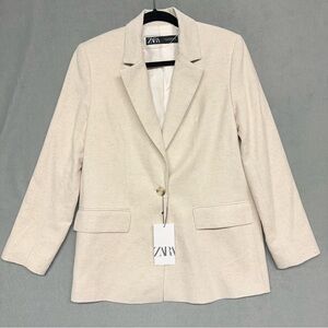 Zara NWT Women’s Cream Blazer Sz. XS